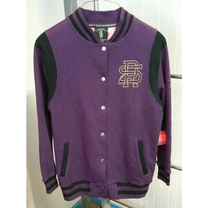 Ride Snowboards Varsity Crew Jacket Deep Plum